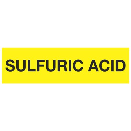 ANSI Pipe Marker - Sulfuric Acid - PK/10